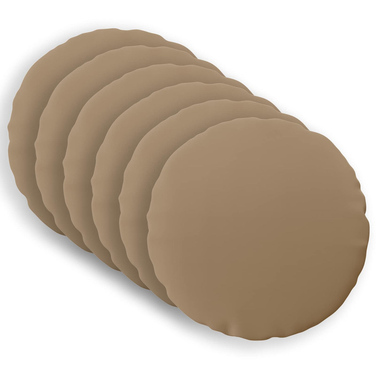 vidaXL Throw Pillow 6 pcs HEERLEN Taupe Dia. 60 cm Polyester 2