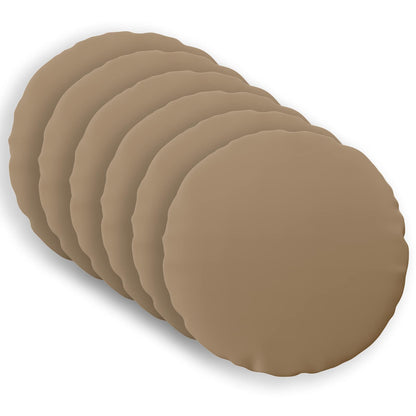 vidaXL Throw Pillow 6 pcs HEERLEN Taupe Dia. 60 cm Polyester 2