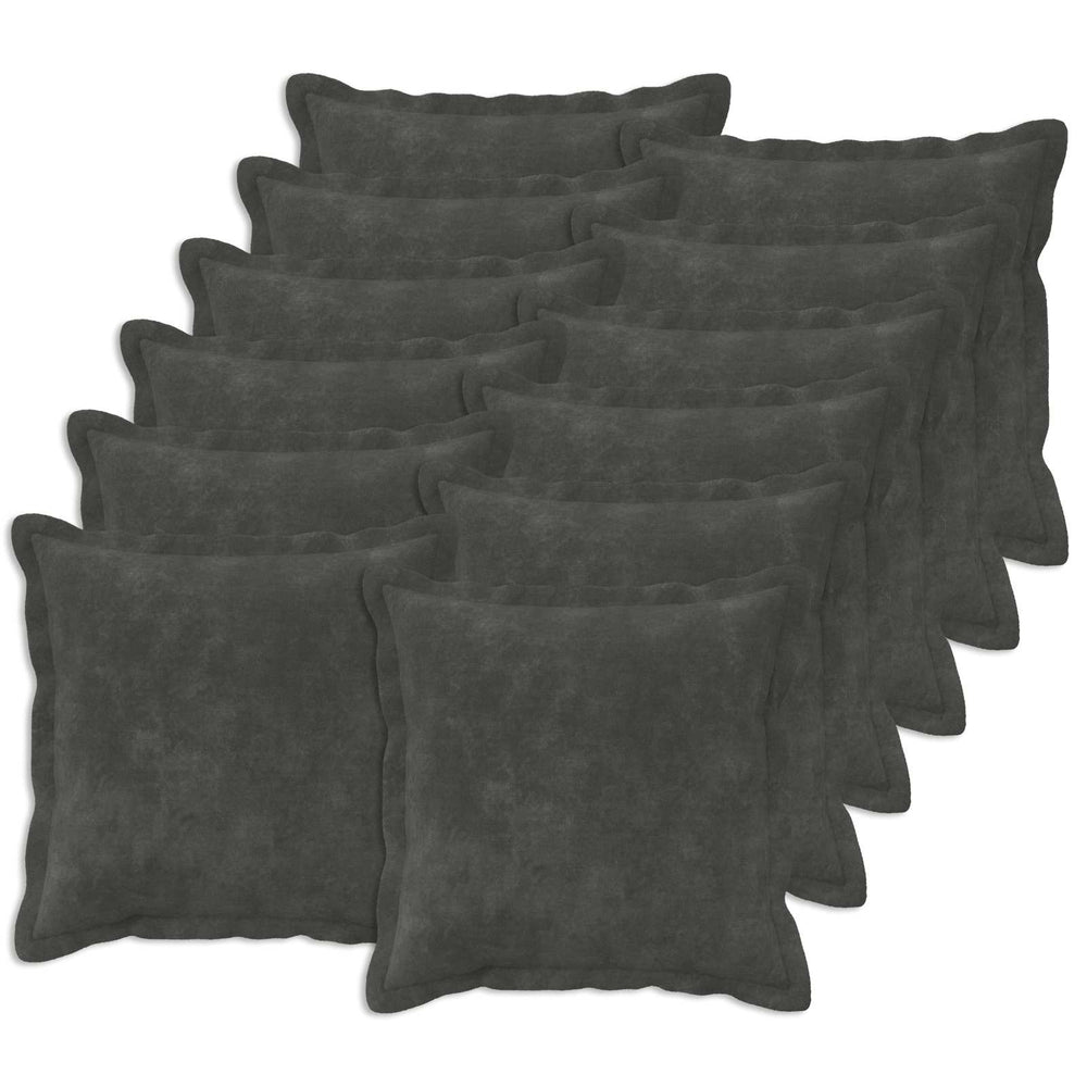 vidaXL Cushion with Pillow HOUTEN Microfiber Fleece 12 pcs Width 40 cm