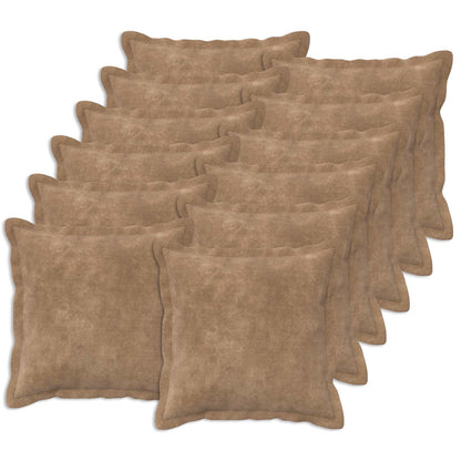 Cushion with Pillow HOUTEN Microfiber Fleece 12 pcs Width 40 cm Taupe 40 cm
