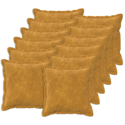 Cushion with Pillow HOUTEN Microfiber Fleece 12 pcs Width 40 cm Yellow 40 cm