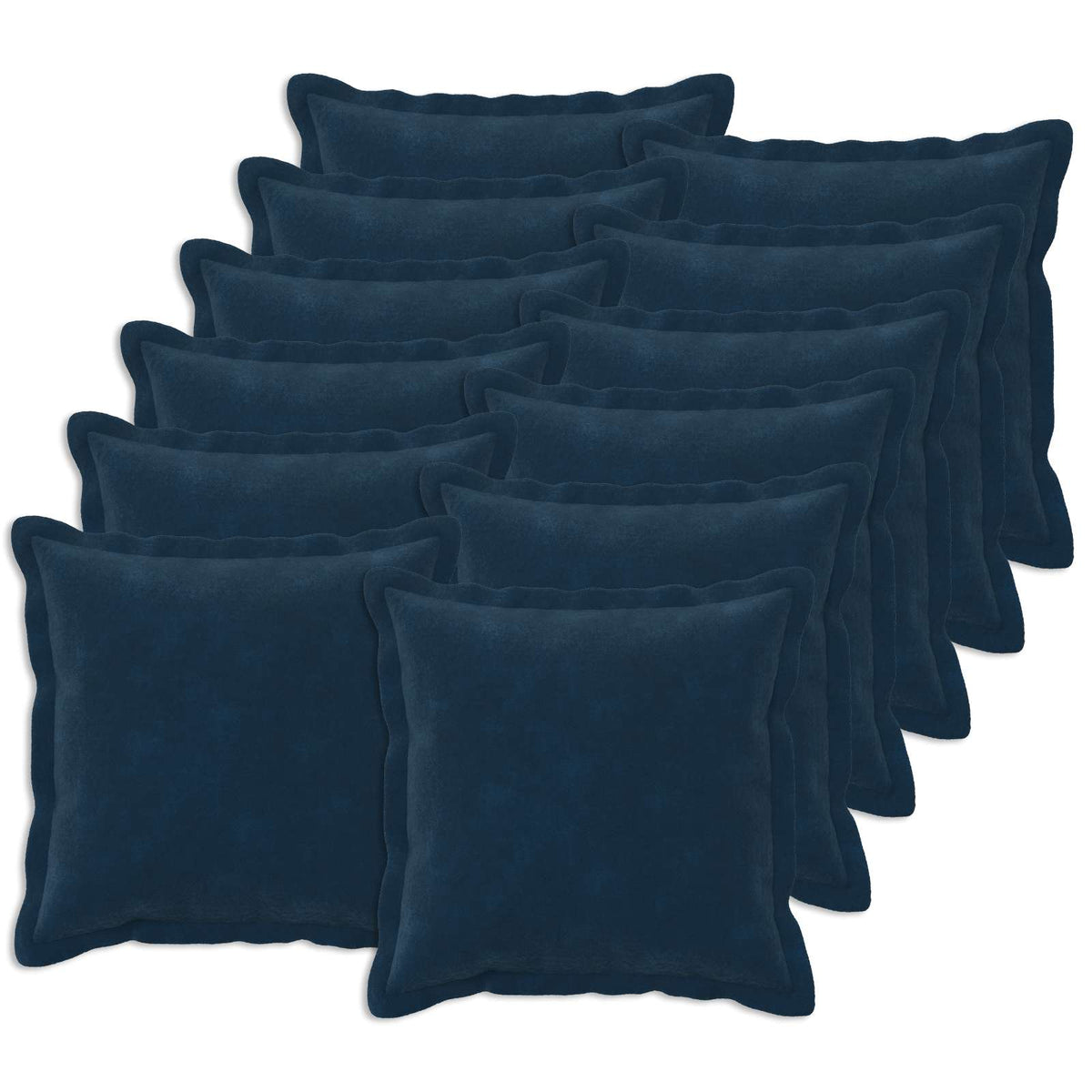Cushion with Pillow HOUTEN Microfiber Fleece 12 pcs Width 40 cm Blue 40 cm