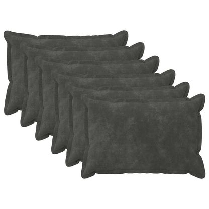 Throw Pillow HOUTEN 40 x 60 cm Microfiber Fleece 6 pcs Anthracite