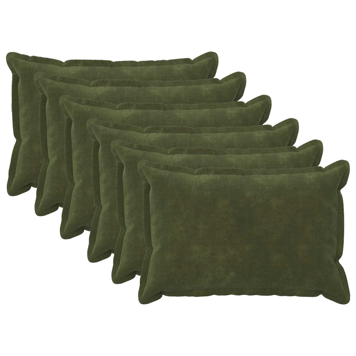 Throw Pillow HOUTEN 40 x 60 cm Microfiber Fleece 6 pcs Green