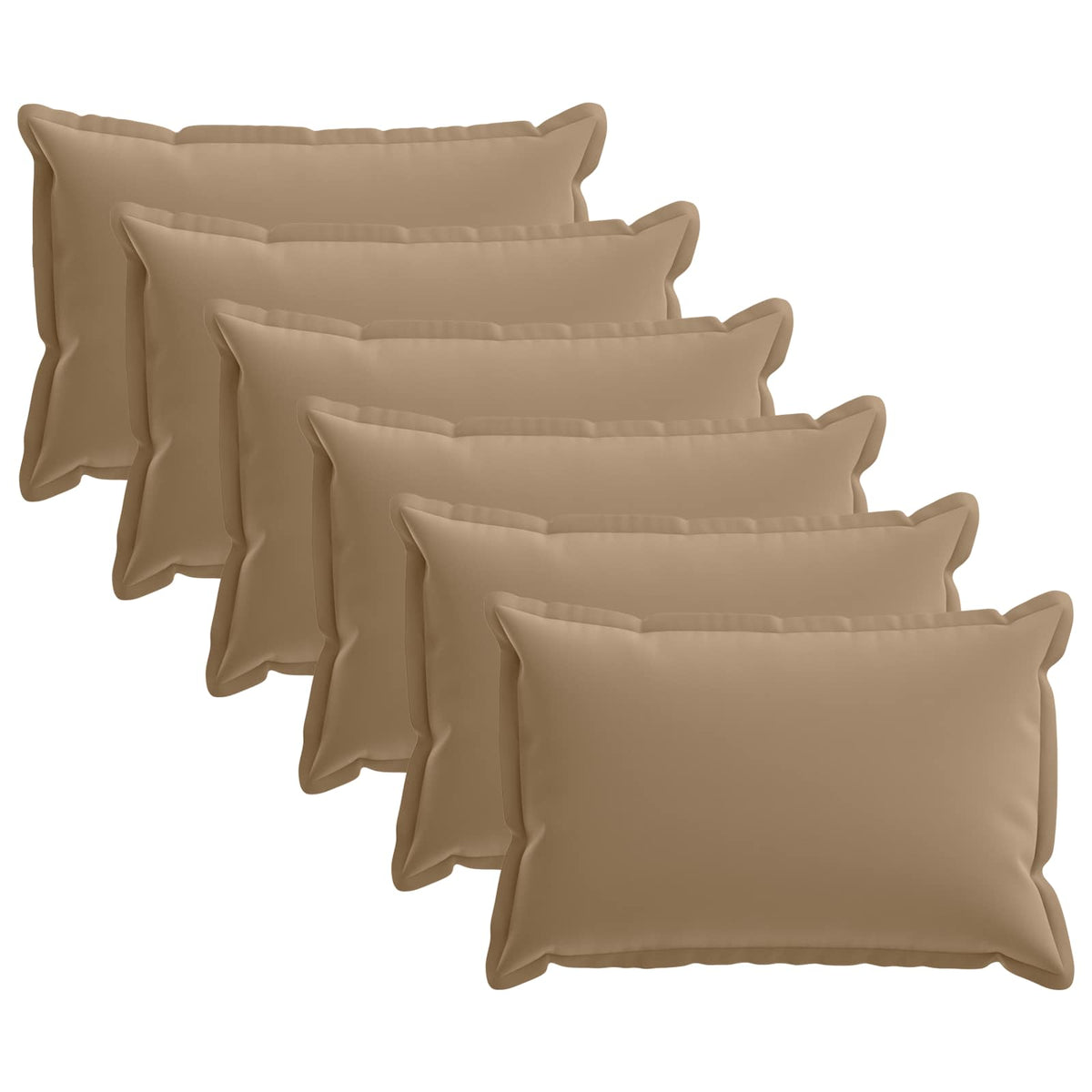 Throw Pillow HOUTEN 40 x 60 cm Polyester 6 pcs Taupe