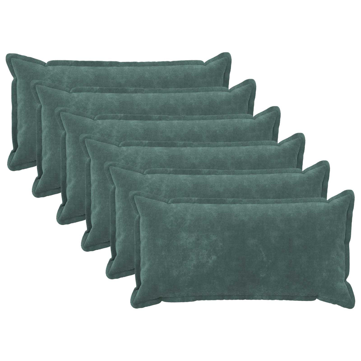 Throw Pillow HOUTEN 40 x 70 cm Microfiber Fleece 6 pcs Sea blue