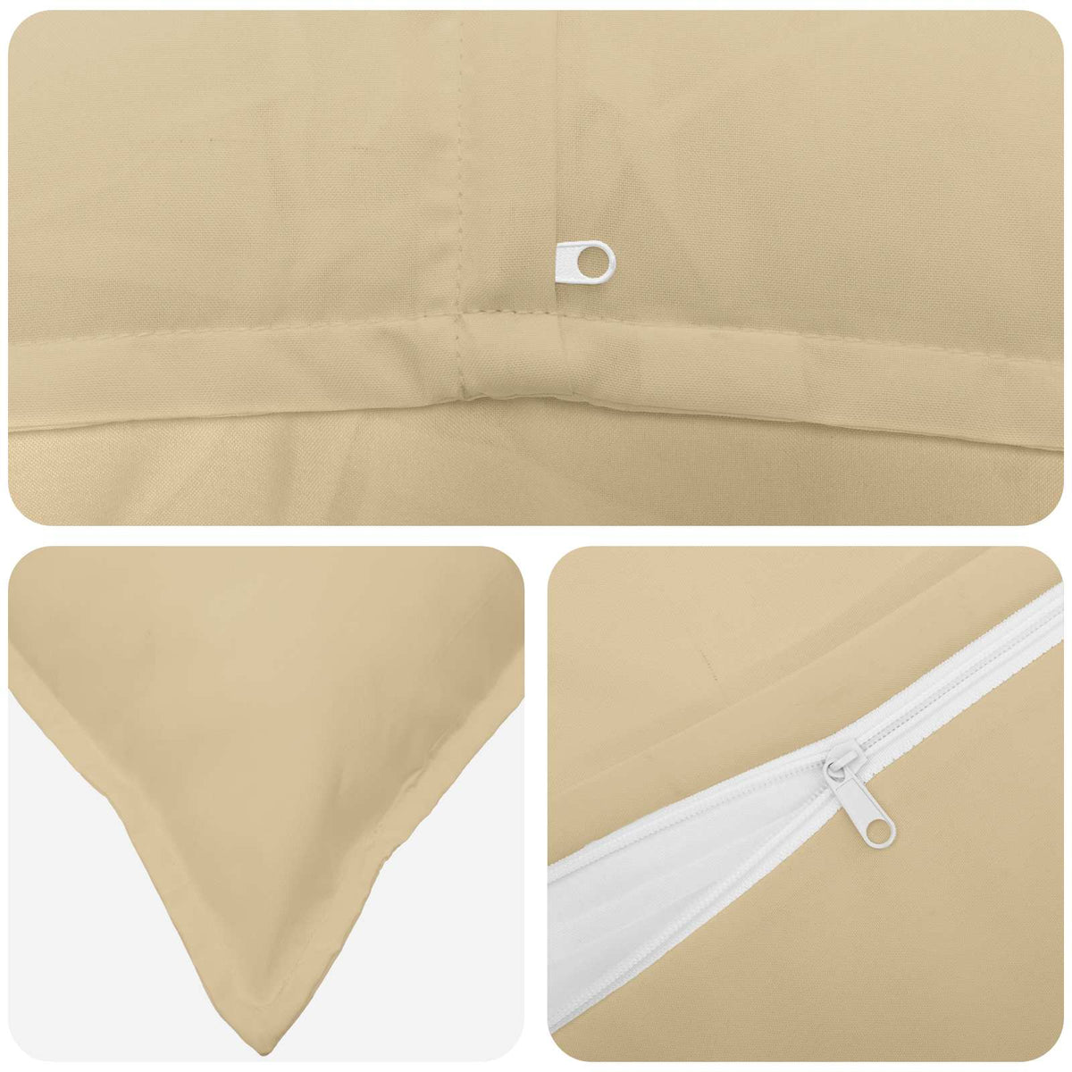 Throw Pillow HOUTEN Polyester Beige