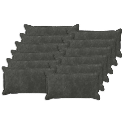 Cushion with Pillow HOUTEN Microfiber Fleece 12 pcs Width 40 cm Anthracite 80 cm
