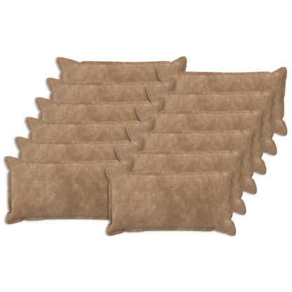 Cushion with Pillow HOUTEN Microfiber Fleece 12 pcs Width 40 cm Taupe 80 cm