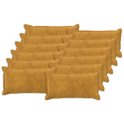 Cushion with Pillow HOUTEN Microfiber Fleece 12 pcs Width 40 cm Yellow 80 cm