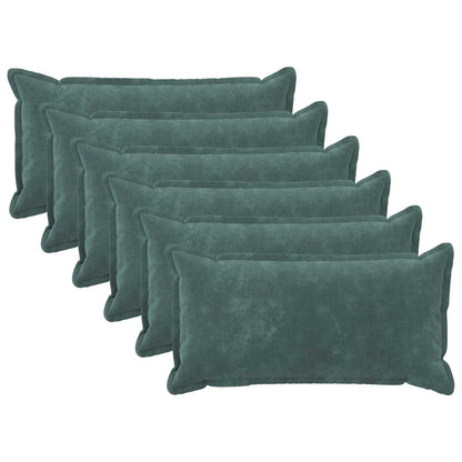 Throw Pillow HOUTEN 40 x 80 cm Microfiber Fleece 6 pcs Sea blue