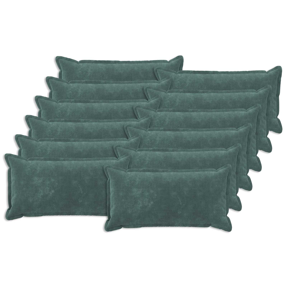 Cushion with Pillow HOUTEN Microfiber Fleece 12 pcs Width 40 cm Sea blue 80 cm