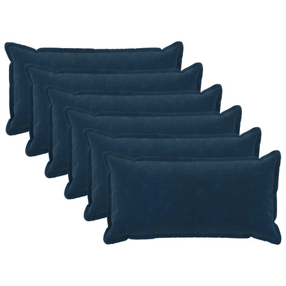 Throw Pillow HOUTEN 40 x 80 cm Microfiber Fleece 6 pcs Blue