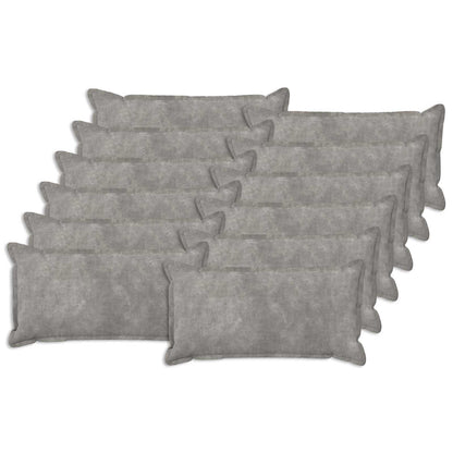 Cushion with Pillow HOUTEN Microfiber Fleece 12 pcs Width 40 cm Light grey 80 cm