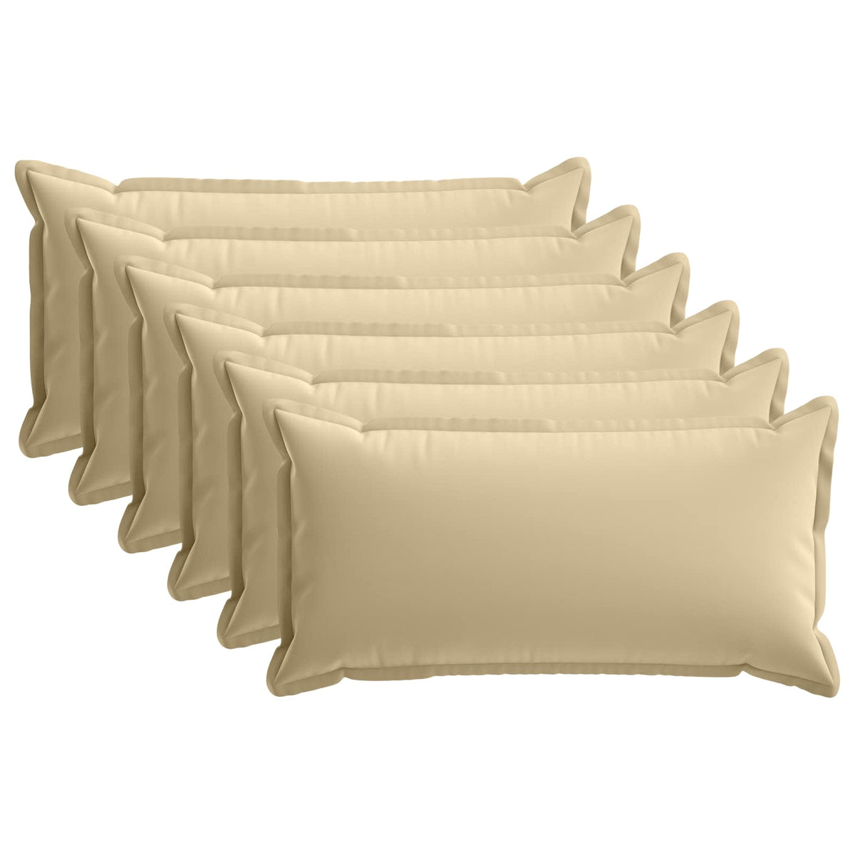 Throw Pillow HOUTEN 40 x 80 cm Polyester 6 pcs Beige