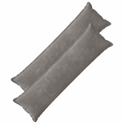 vidaXL Cushion with Pillow HOUTEN 2 pcs Dark Grey Chenille Fabric 2