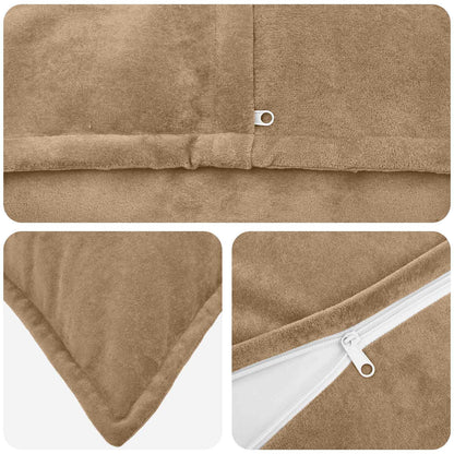 Throw Pillow HOUTEN Microfiber Fleece 2 pcs Taupe 40 cm 145 cm