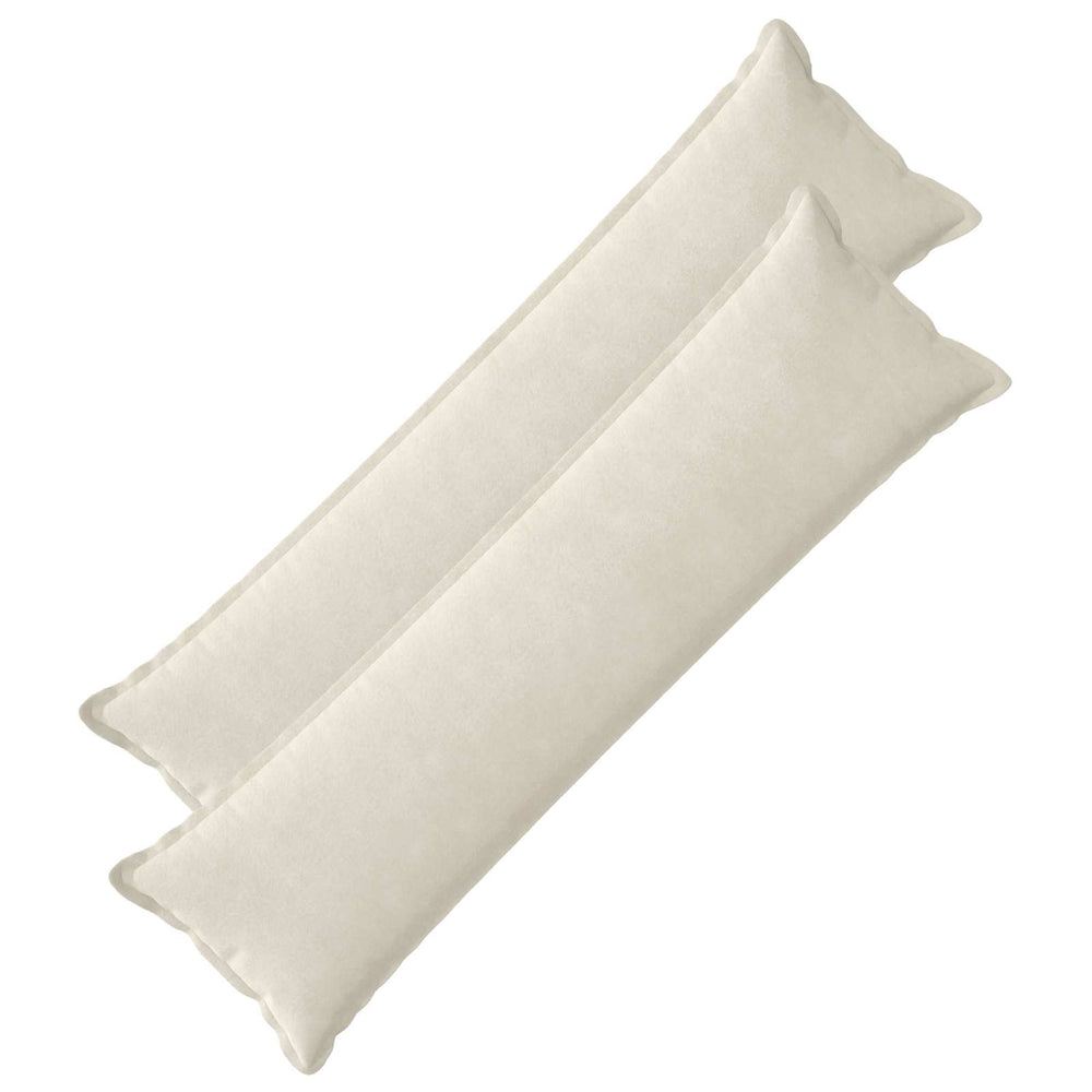 vidaXL Throw Pillow HOUTEN Microfiber Fleece 2 pcs Cream