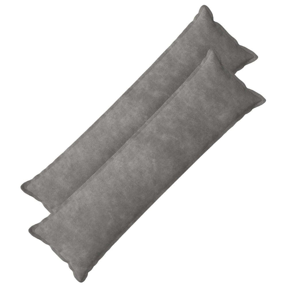 vidaXL Throw Pillow 2 pcs HOUTEN Light Grey 40 x 145 cm