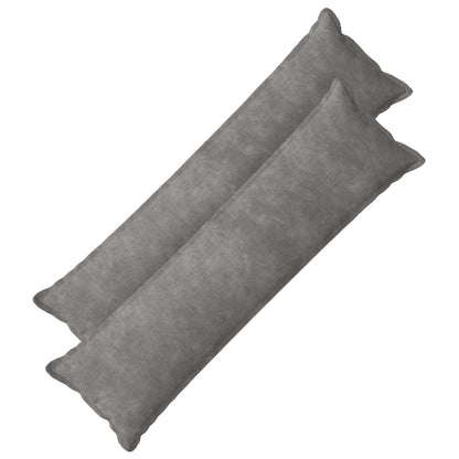 vidaXL Throw Pillow 2 pcs HOUTEN Light Grey 40 x 145 cm 1