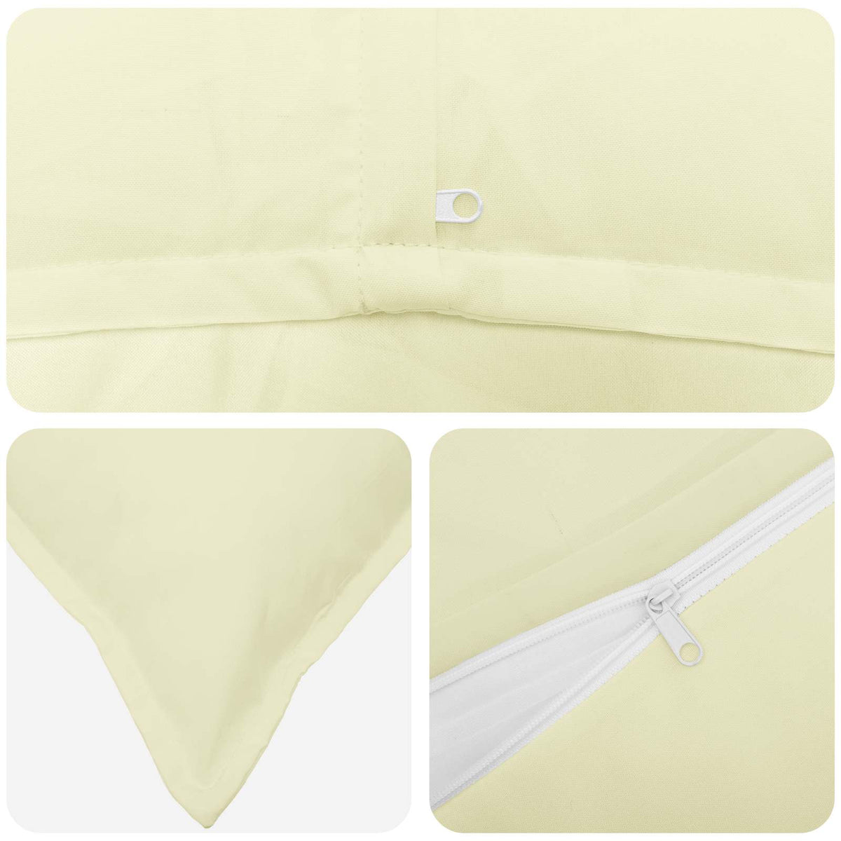 Throw Pillow HOUTEN 40 x 145 cm Polyester 2 pcs Cream