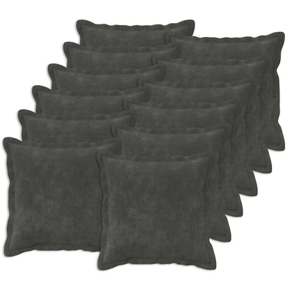 Cushion with Pillow HOUTEN Microfiber Fleece 12 pcs Width 45 cm Anthracite