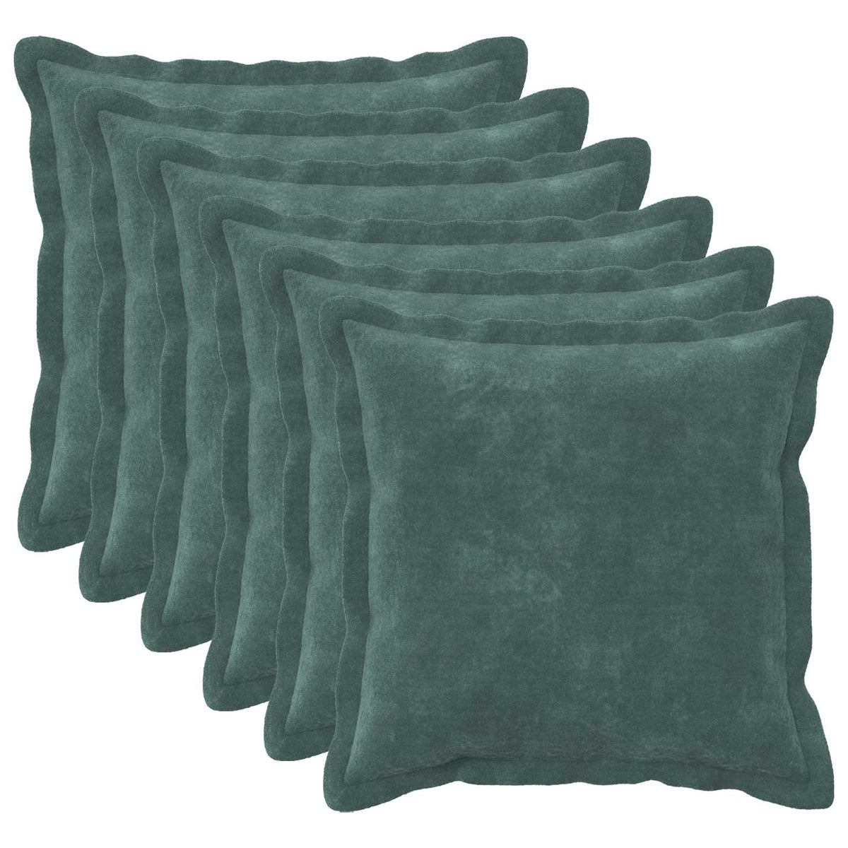 Throw Pillow HOUTEN 45 x 45 cm Microfiber Fleece 6 pcs Sea blue