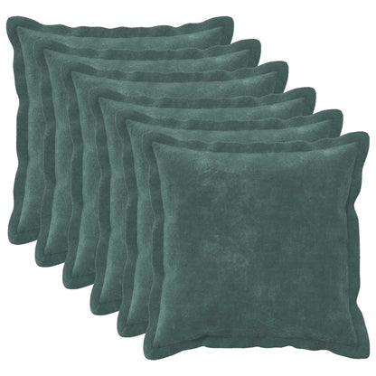 Throw Pillow HOUTEN 45 x 45 cm Microfiber Fleece 6 pcs Sea blue