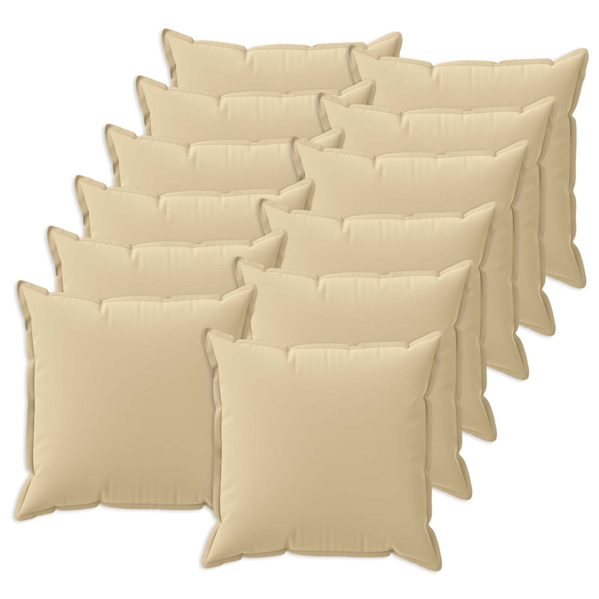Throw Pillow HOUTEN 45 x 45 cm Polyester 12 pcs Beige