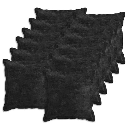 Cushion with Pillow HOUTEN Chenille Fabric 12 pcs Anthracite 50 cm 50 cm