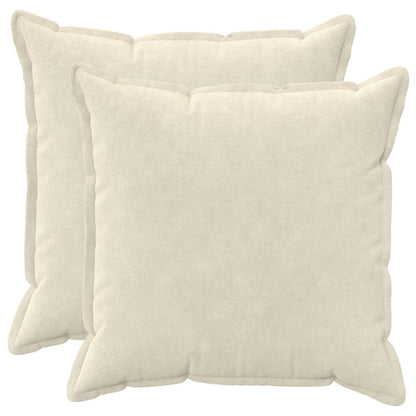 Throw Pillow HOUTEN Microfiber Fleece 2 pcs Cream 70 cm 70 cm