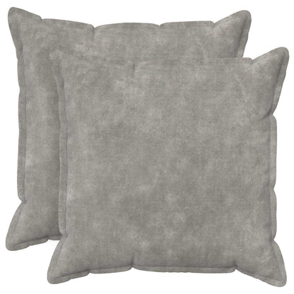 vidaXL Throw Pillow 2 pcs HOUTEN Light Grey 70 x 70 cm 1