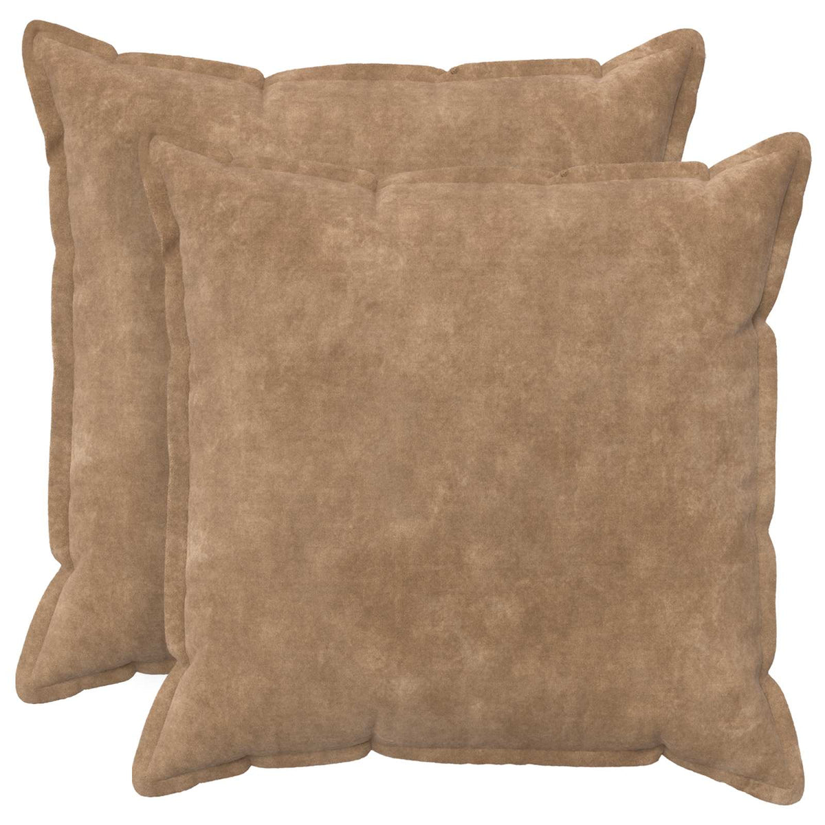 Throw Pillow HOUTEN Microfiber Fleece 2 pcs Taupe 80 cm 80 cm