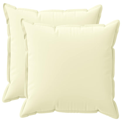 vidaXL Throw Pillow 2 pcs HOUTEN Cream 80 x 80 cm Polyester 2