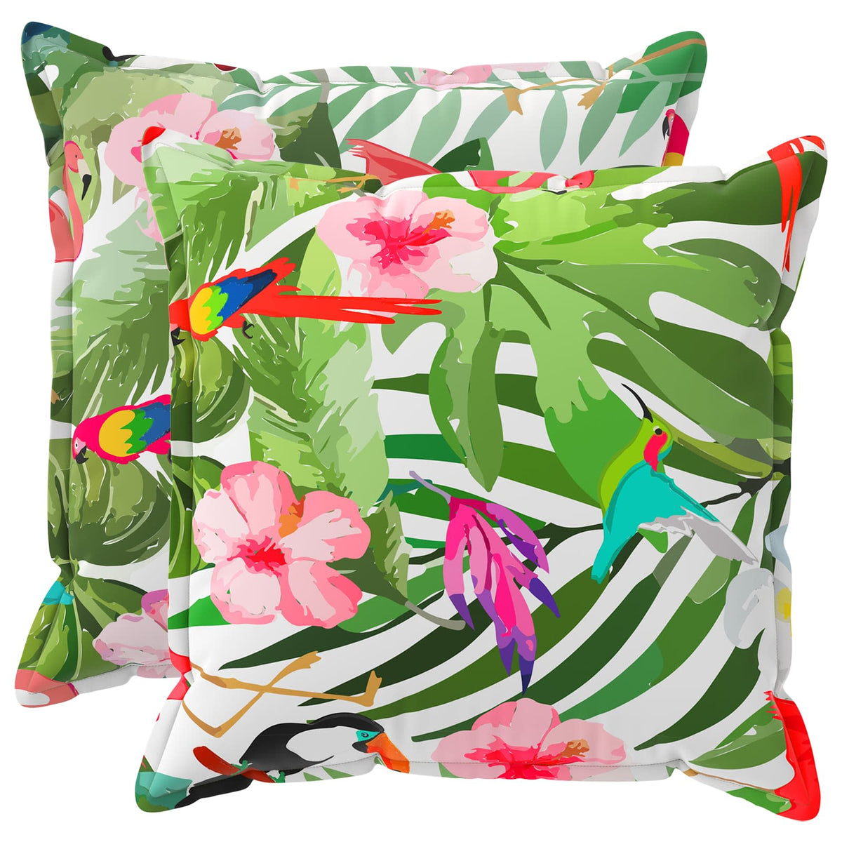 vidaXL Throw Pillow 2 pcs HOUTEN Multicolour 80 x 80 cm Polyester 2