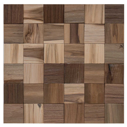 Wall Panel 11 pcs 30 x 30 x 2 cm Natural