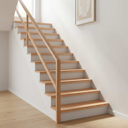 vidaXL Stair Treads 16 pcs 100 x 30 x 2 cm Natural Solid Beech Wood 1