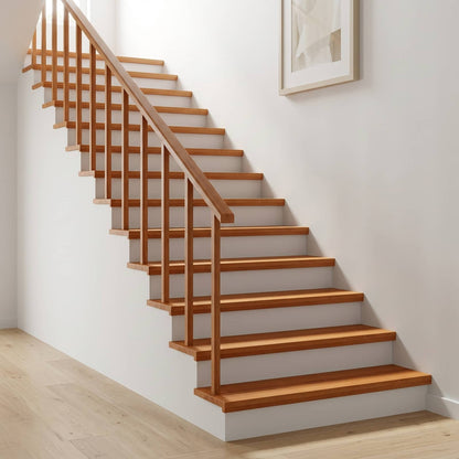 vidaXL Stair Treads 8 pcs 120 x 25 x 2 cm Light Brown Solid Beech Wood 1