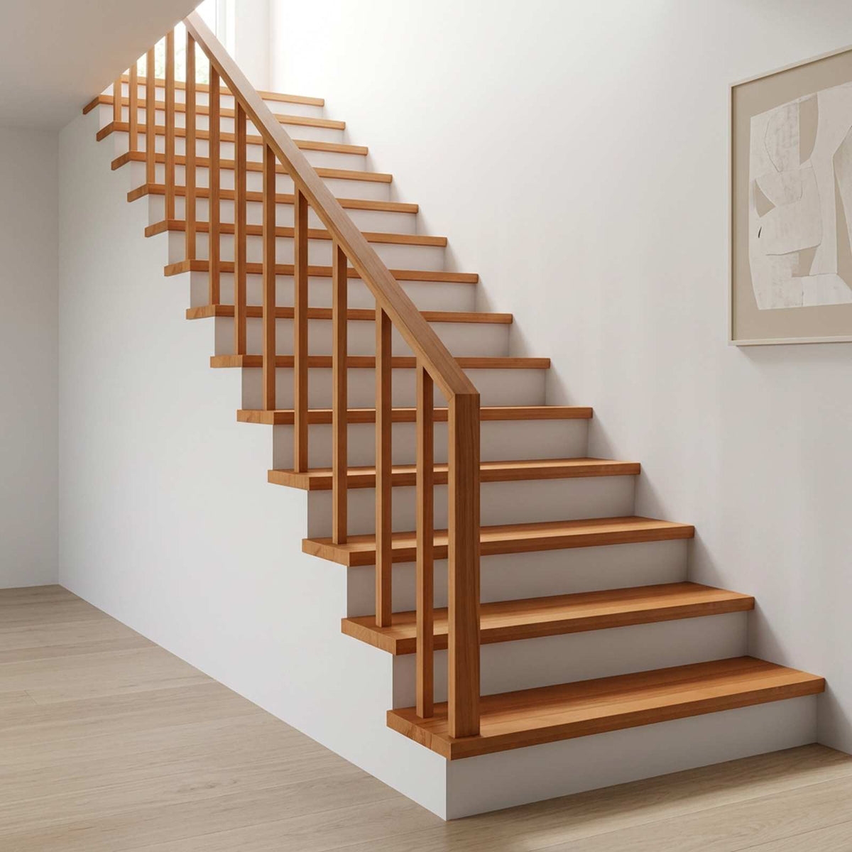 vidaXL Stair Treads 20 pcs 90 x 30 x 2 cm Light Brown Solid Beech Wood 1