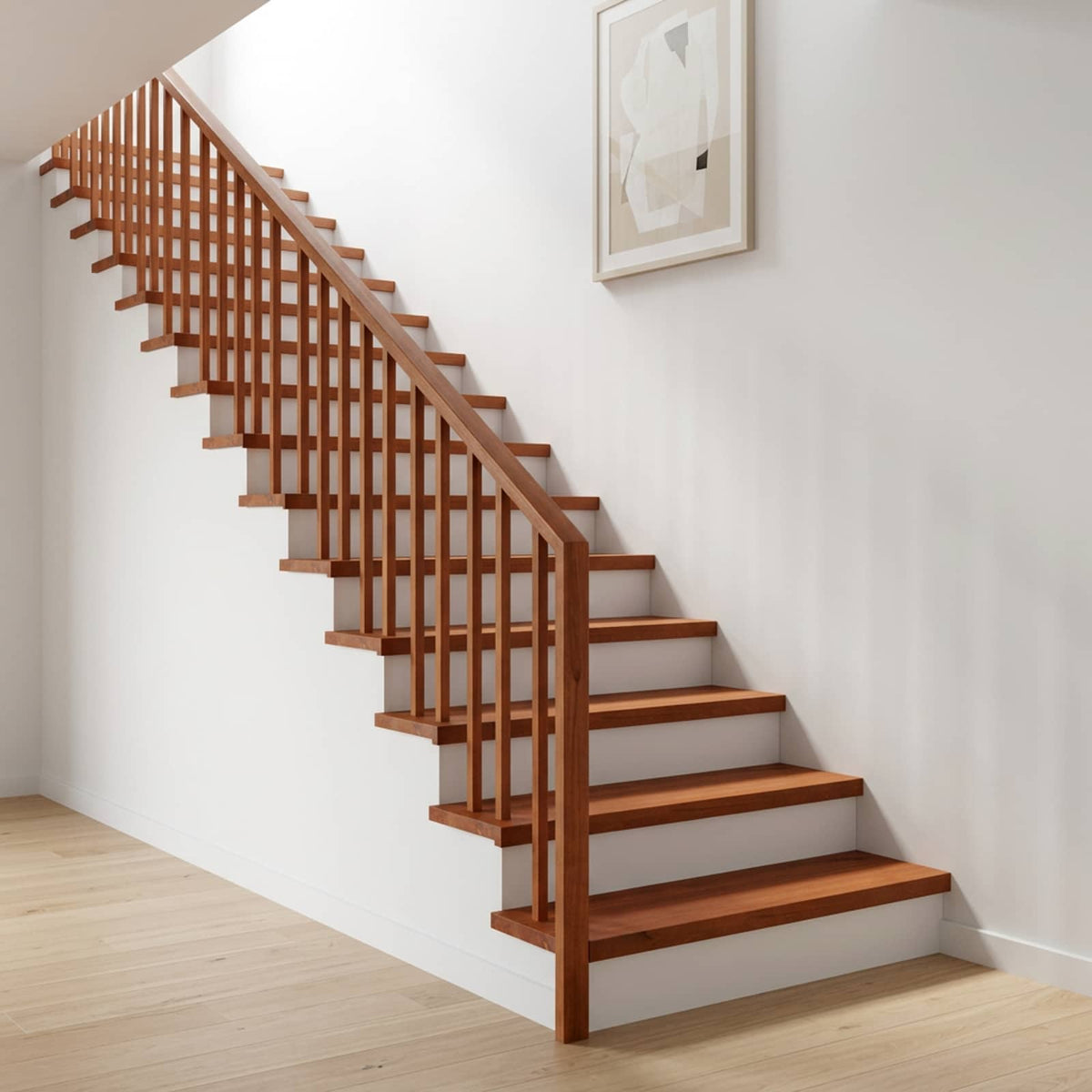 vidaXL Stair Treads 20 pcs 80 x 30 x 2 cm Brown Solid Beech Wood 1