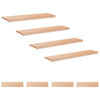 vidaXL Stair Treads 8 pcs 120 x 30 x 2 cm Natural Solid Beech Wood 2