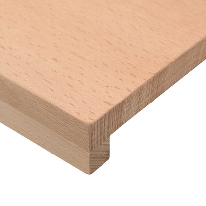 vidaXL Stair Treads 12 pcs 110 x 25 x 2 cm Natural Solid Beech Wood 5