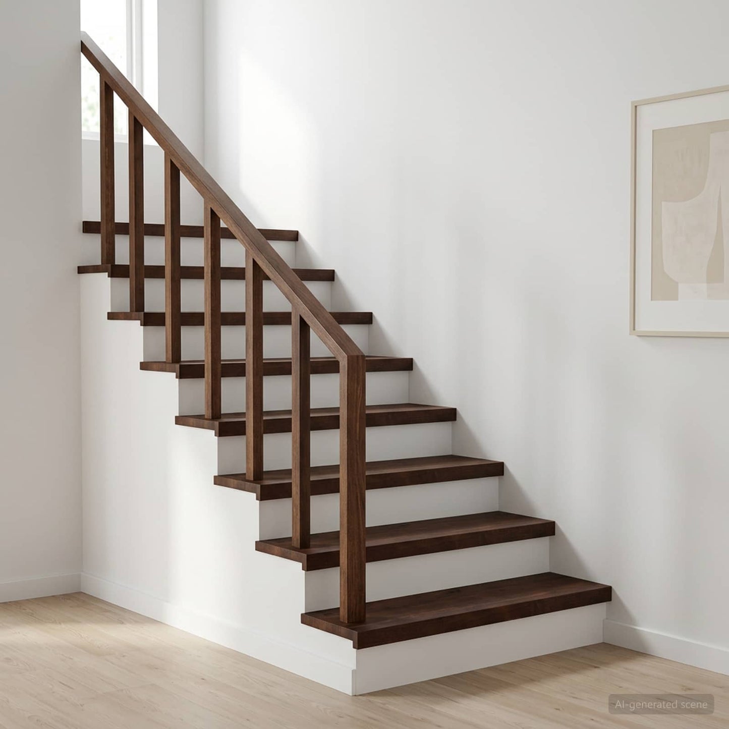 vidaXL Stair Treads 16 pcs 80 x 25 x 2 cm Dark Brown Solid Beech Wood 1