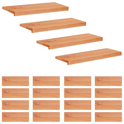 vidaXL Stair Treads 20 pcs 80 x 30 x 2 cm Varnish Solid Beech Wood 2