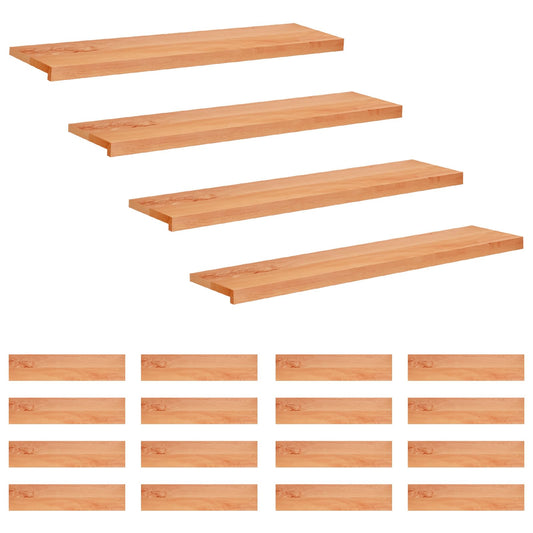 vidaXL Stair Treads 20 pcs 120 x 30 x 2 cm Varnish Solid Beech Wood 2