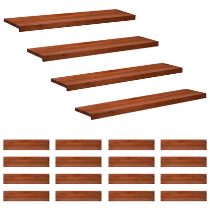 vidaXL Stair Treads 20 pcs 110 x 30 x 2 cm Brown Solid Beech Wood 2