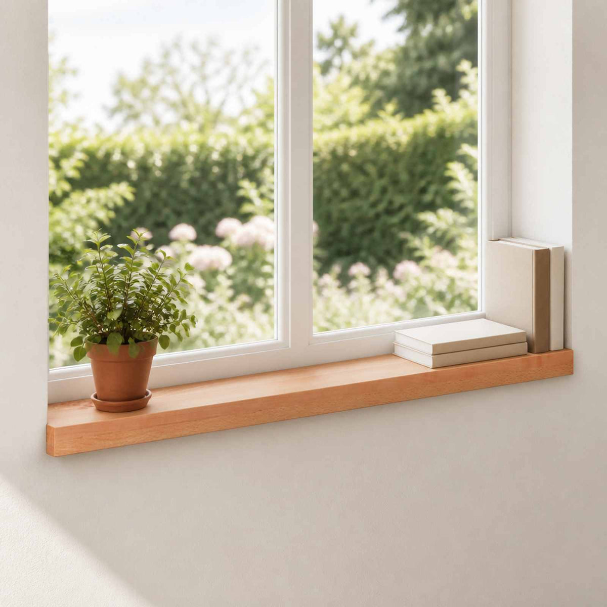 Window Sills 2 pcs Solid Beech Wood Depth 15 cm Varnish 100 cm