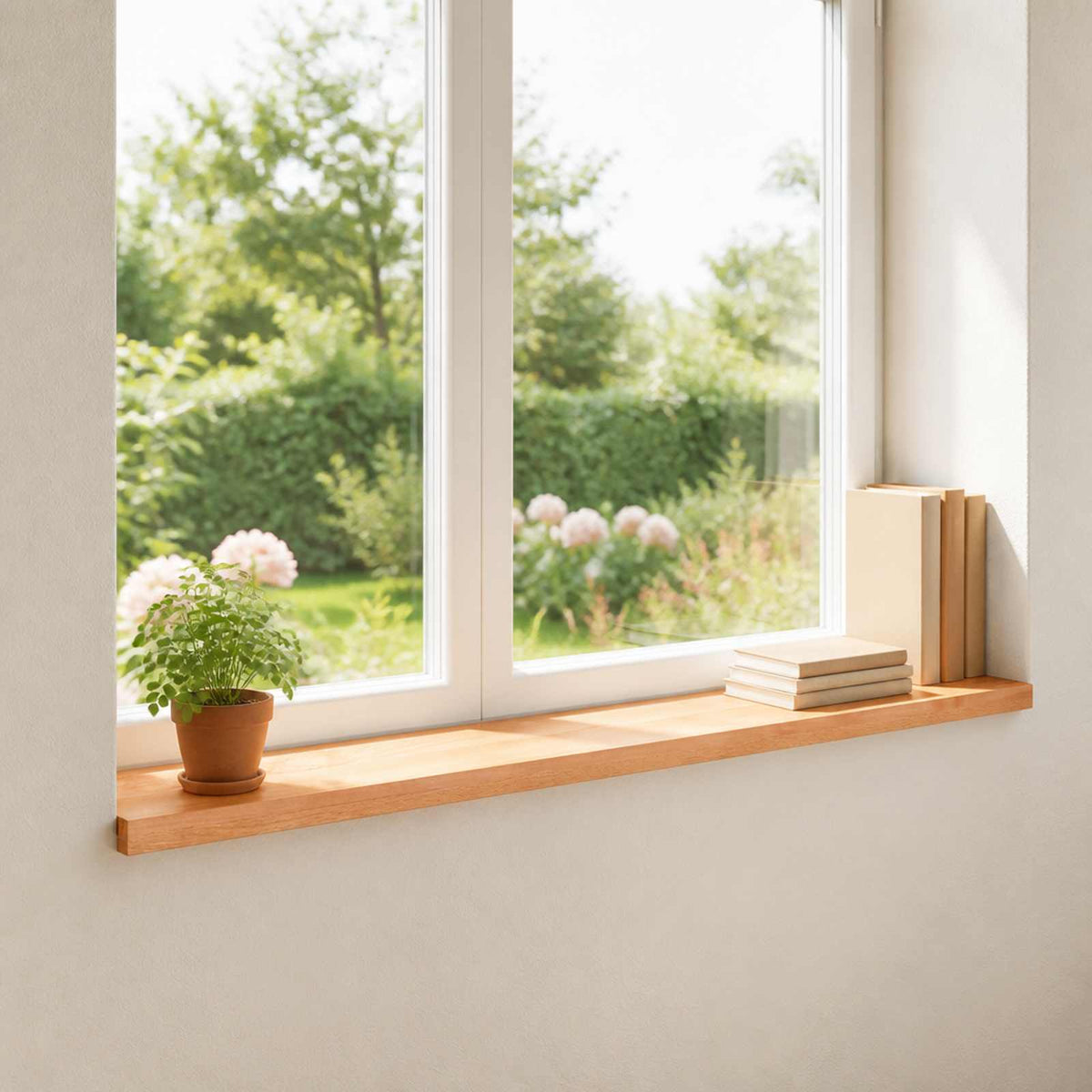 Window Sills 2 pcs Solid Beech Wood Depth 15 cm Varnish 110 cm