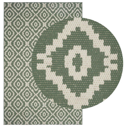 vidaXL In- and Outdoor Rug OLITE Natural and Green 160 x 230 cm 2