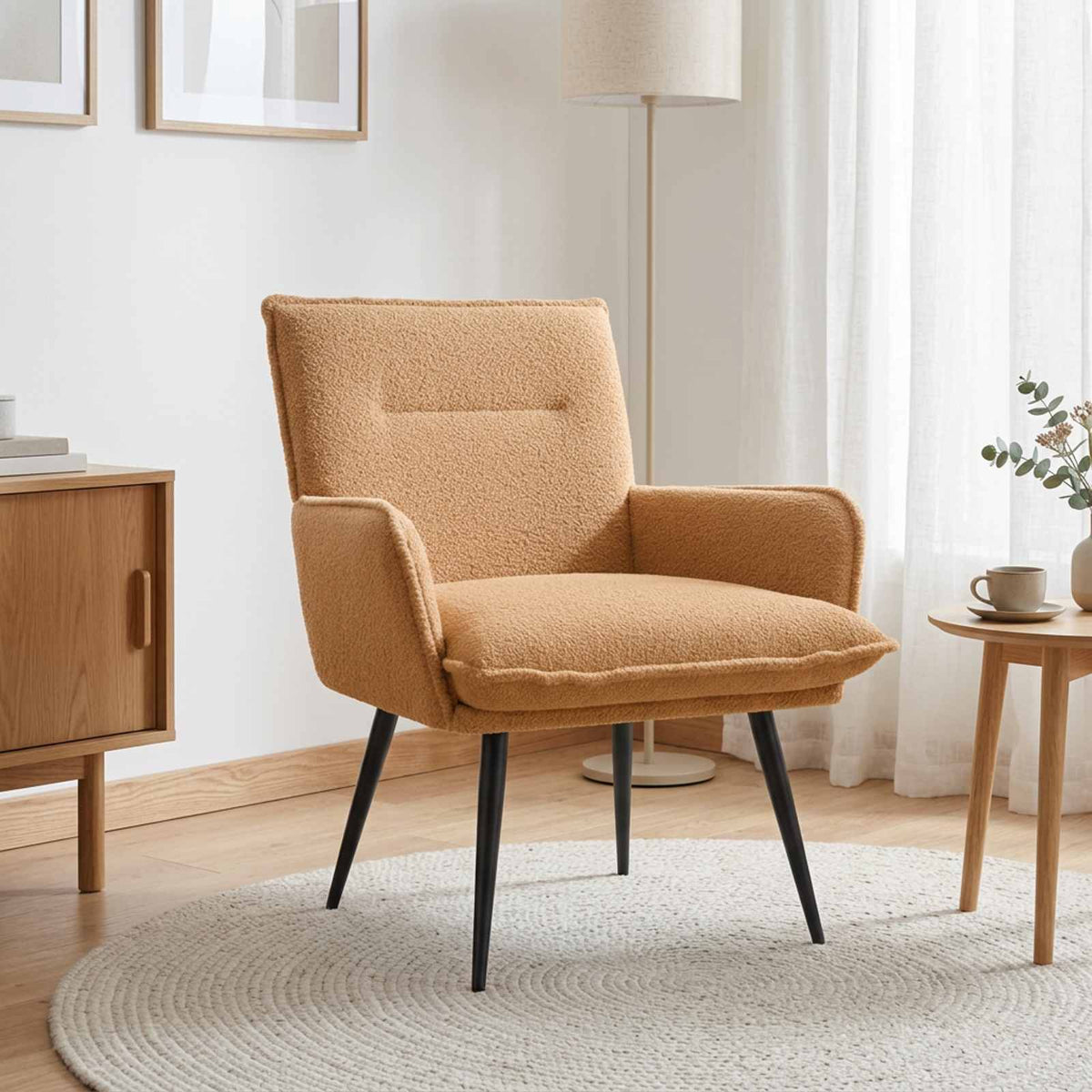 Armchair Bouclé Beige
